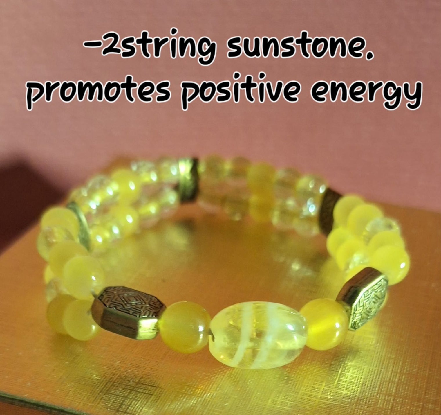 2 String sunstone promote positive energy