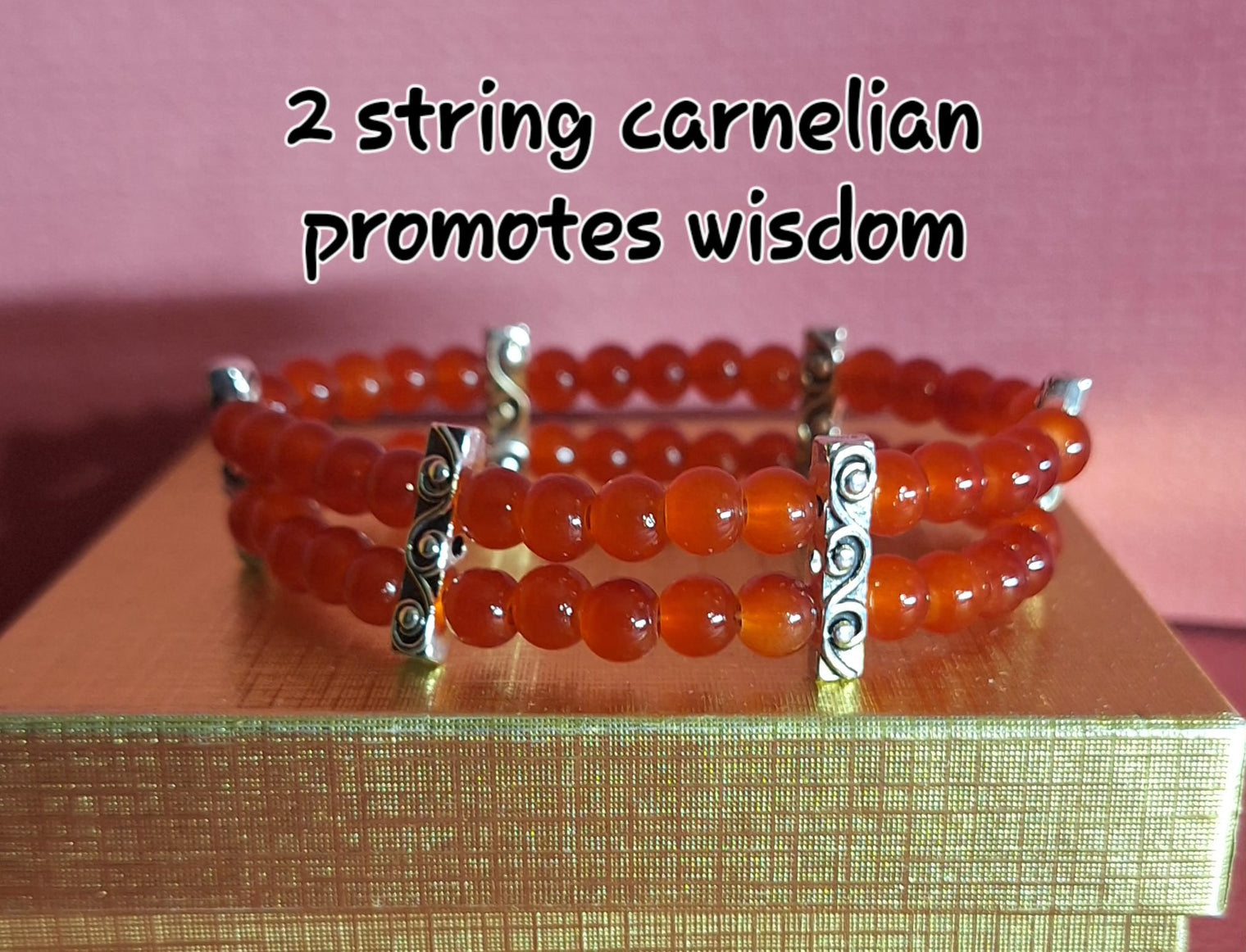 2 string carnelian promotes wisdom