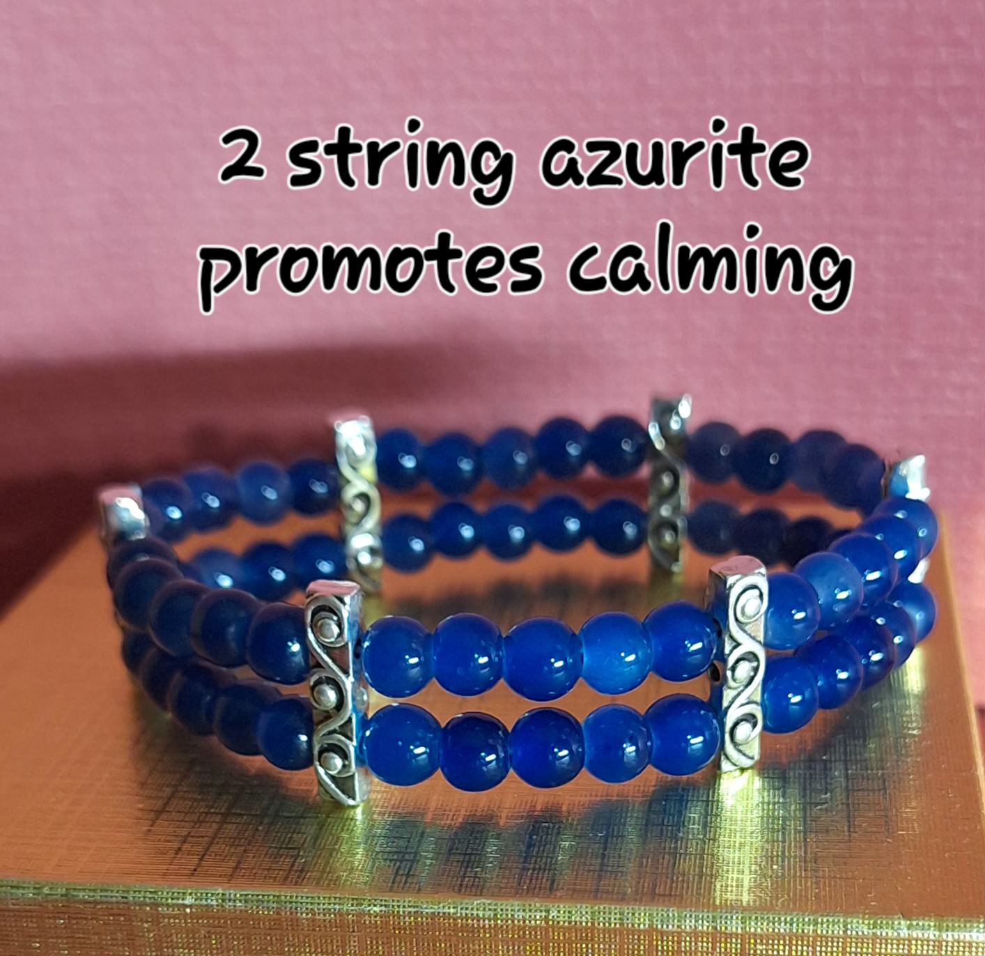 2 String azurite promotes calming
